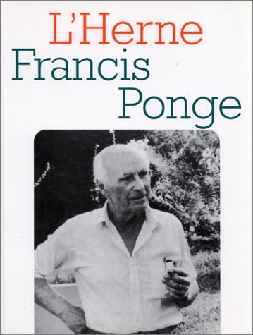 Francis Ponge (9782213602844) by Collectif