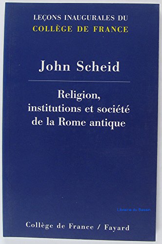 Stock image for Religion, institutions et socit de la Rome antique for sale by Revaluation Books