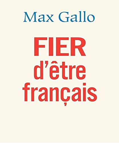 Stock image for Fier d'tre franais for sale by Librairie Th  la page