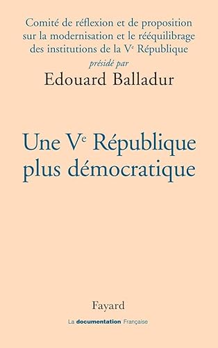 9782213636207: Une Ve Rpublique plus dmocratique