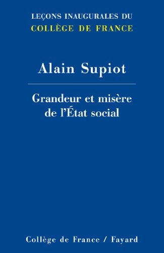 Stock image for Grandeur et misre de l'Etat social for sale by Ammareal