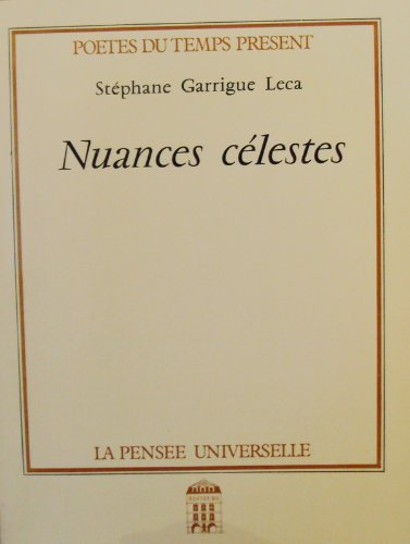 Imagen de archivo de Nuances clestes a la venta por Librairie Th  la page