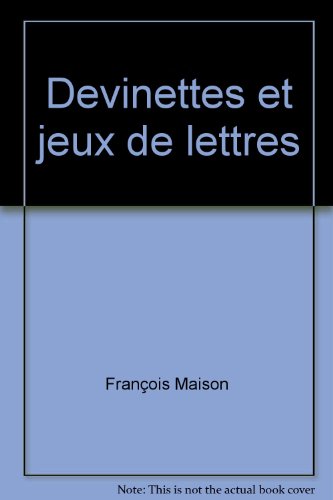 Beispielbild fr Devinettes et jeux de lettres zum Verkauf von Librairie Th  la page
