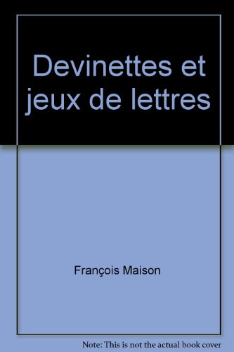 Stock image for Devinettes et jeux de lettres for sale by Librairie Th  la page