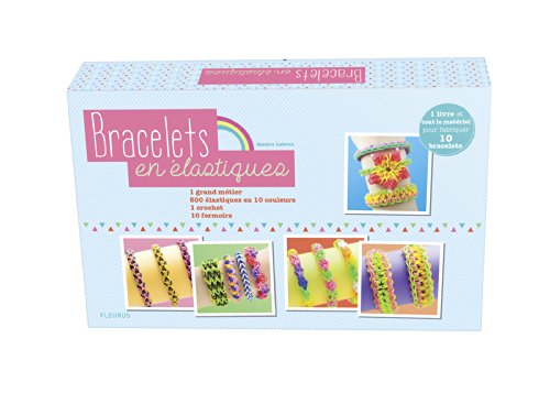 9782215149170: Coffret Bracelets en lastiques: 1 livre et tout le matriel pour fabriquer 10 bracelets multicolores !