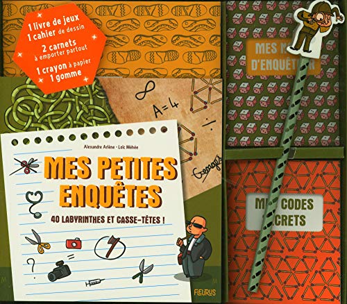 Beispielbild fr Coffret mes petites enqutes: 40 labyrinthes et casse-ttes zum Verkauf von Le Monde de Kamlia