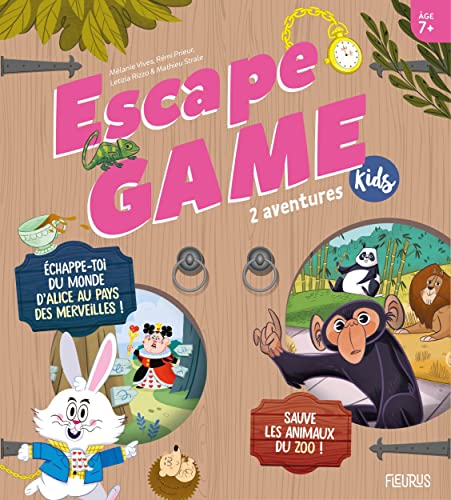 Beispielbild fr Escape Game Kids - 2 aventures (Sauve les animaux du zoo !, chappe-toi du monde d Alice au pays de zum Verkauf von Gallix