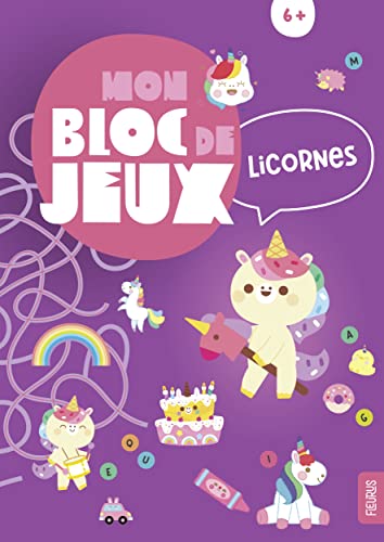 Beispielbild fr Mon bloc jeux licornes zum Verkauf von medimops