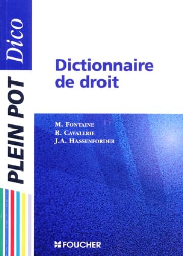 Imagen de archivo de Dictionnaire de droit a la venta por Wonder Book