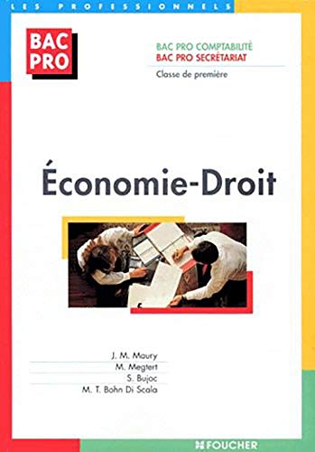 Imagen de archivo de ECONOMIE DROIT BAC PRO 1ERE a la venta por Ammareal