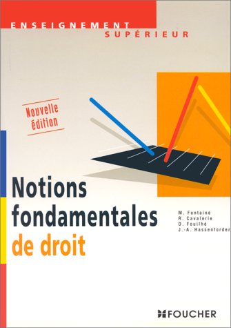 Stock image for Notions fondamentales de droit for sale by Ammareal