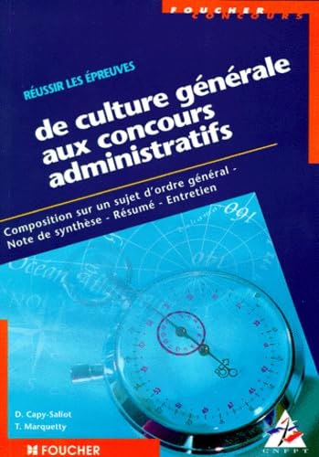 Stock image for R ussir les  preuves de culture g n rale aux concours administratifs for sale by WorldofBooks