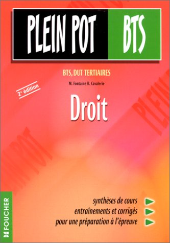 Beispielbild fr Droit : BTS, DUT tertiaires, 2e dition zum Verkauf von Ammareal