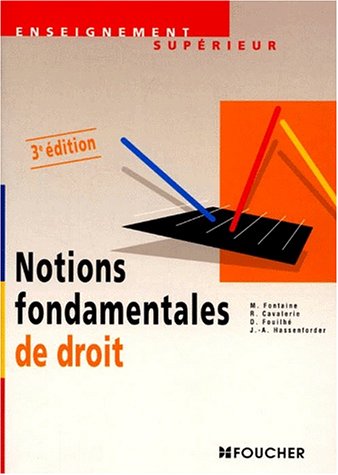 Stock image for Notions fondamentales de droit for sale by Ammareal