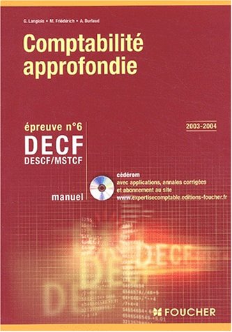 9782216094318: DECF Epreuve N 6 Comptabilit approfondie : Manuel (1Cdrom)