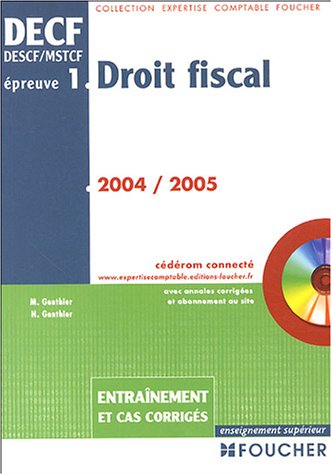 Stock image for DECF DROIT FISCAL EPREUVE N.1 for sale by LiLi - La Libert des Livres