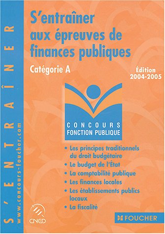 Beispielbild fr S'entraner aux preuves de finances publiques : Catgorie A zum Verkauf von Ammareal