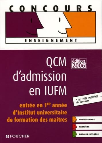 Stock image for QCM d'admission en IUFM for sale by Librairie Th  la page