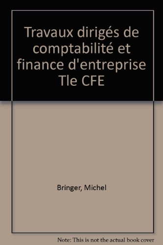 9782216100781: TRAVAUX DIRIGES TERM CFE (Ancienne dition)