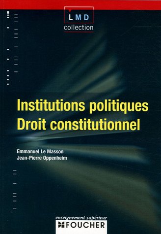 Beispielbild fr INSTITUTION DROIT CONSTITUTIONNEL (Ancienne dition) zum Verkauf von Ammareal