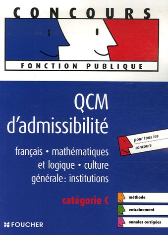 Beispielbild fr QCM d'admissibilit: Catgorie C zum Verkauf von Ammareal