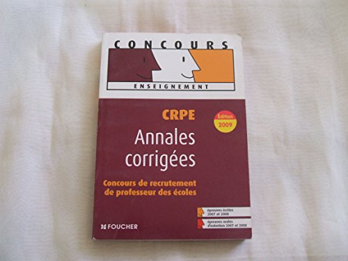 Beispielbild fr CRPE concours de recrutement de professeur des coles : Annales corriges (Ancienne Edition) zum Verkauf von Ammareal