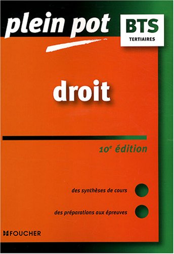 Stock image for Droit BTS DUT tertiaires (Ancienne Edition) for sale by Ammareal