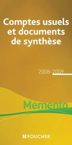 Beispielbild fr Comptes usuels et documents de synthse (Ancienne Edition) zum Verkauf von medimops