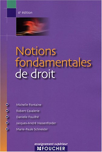 Stock image for Notions fondamentales de droit for sale by medimops