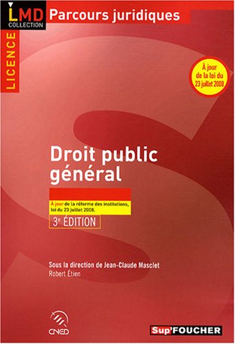 Beispielbild fr Droit public gnral zum Verkauf von Ammareal