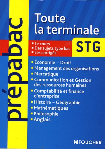 Stock image for Toute la terminale BAC STG for sale by Ammareal
