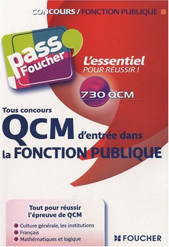 Beispielbild fr QCM d'entre dans la fonction publique : Tous concours zum Verkauf von medimops