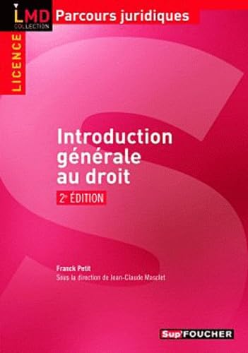 Beispielbild fr Introduction gnrale au droit 2e dition zum Verkauf von Ammareal