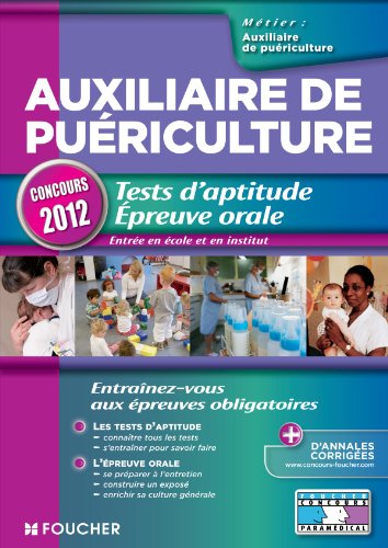 9782216117970: auxiliaire de puriculture ; tests d'aptitude ; preuve orale ; concours 2012