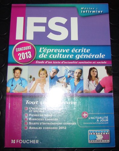 9782216120383: IFSI L'preuve crite de culture gnrale: Etude d'un texte d'actualit sanitaire et sociale