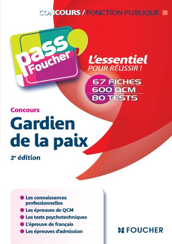 Stock image for Pass'Foucher - Concours Gardien de la paix 2e dition for sale by Ammareal