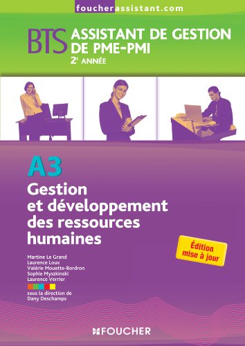 Immagine stock per Gestion et d�veloppement des ressources humaines A3 BTS Assistant de Gestion de PME-PMI 2e ann�e