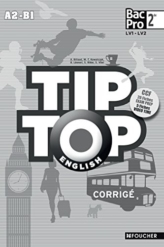 9782216126958: TIP-TOP ENGLISH Seconde Bac Pro Corrig