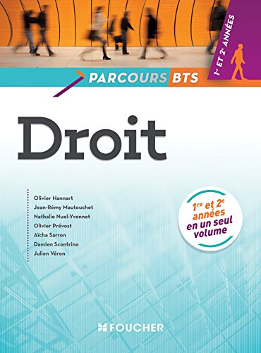 Beispielbild fr Parcours Droit BTS 1re et 2e annes zum Verkauf von Ammareal