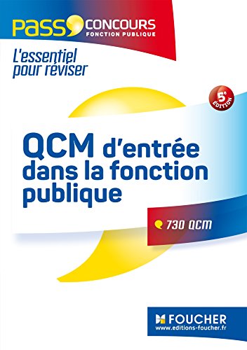 Stock image for Pass'Concours - QCM d'entre dans la fonction publique 5e dition for sale by Ammareal