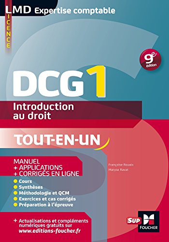 Beispielbild fr DCG 1 - Introduction au droit - Manuel et applications - 9e dition zum Verkauf von Ammareal