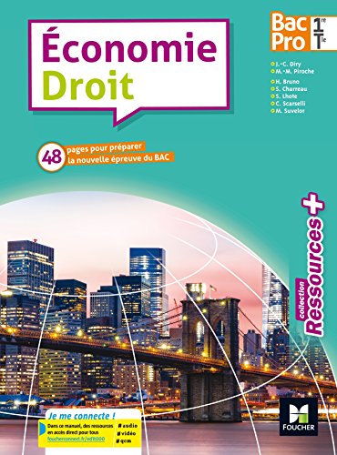 Beispielbild fr Ressources plus - ECONOMIE-DROIT 1re/Tle Bac Pro - d. 2017 - Manuel lve zum Verkauf von Ammareal