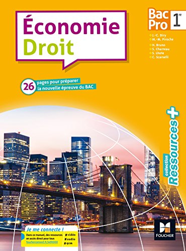 Beispielbild fr Ressources plus - ECONOMIE-DROIT 1re Bac Pro - d. 2017 - Manuel lve zum Verkauf von Ammareal