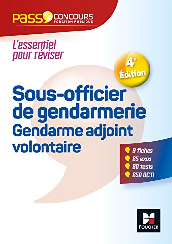 Imagen de archivo de Pass'Concours Sous-officier de gendarmerie / Gendarme adjoint volontaire a la venta por medimops