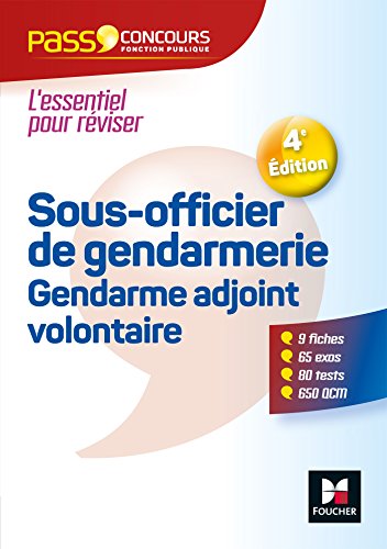 Stock image for Pass'Concours Sous-officier de gendarmerie / Gendarme adjoint volontaire for sale by Ammareal