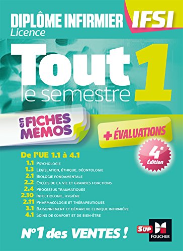 Beispielbild fr Tout le semestre 1 en fiches mmos - Diplme d'tat infirmier - DEI IFSI - Rvision et entrainement zum Verkauf von LiLi - La Libert des Livres