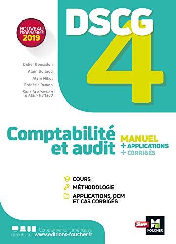 Beispielbild fr DSCG 4 - Comptabilit et audit - Manuel et applications zum Verkauf von Ammareal
