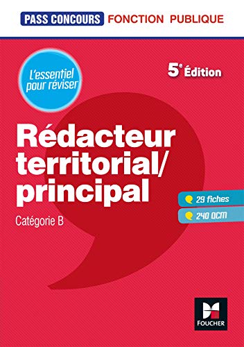 Beispielbild fr Pass'Concours - Rdacteur territorial/principal - Cat B - Rvision et entranement zum Verkauf von Ammareal