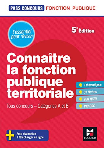 Beispielbild fr Pass'Concours - Connatre la Fonction publique territoriale cat. A et B - Rvision et entrainement zum Verkauf von Ammareal
