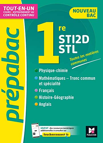 Stock image for Prpabac 1re STI2D/STL - Toutes les matires gnrales - Cours et contrle continu for sale by medimops